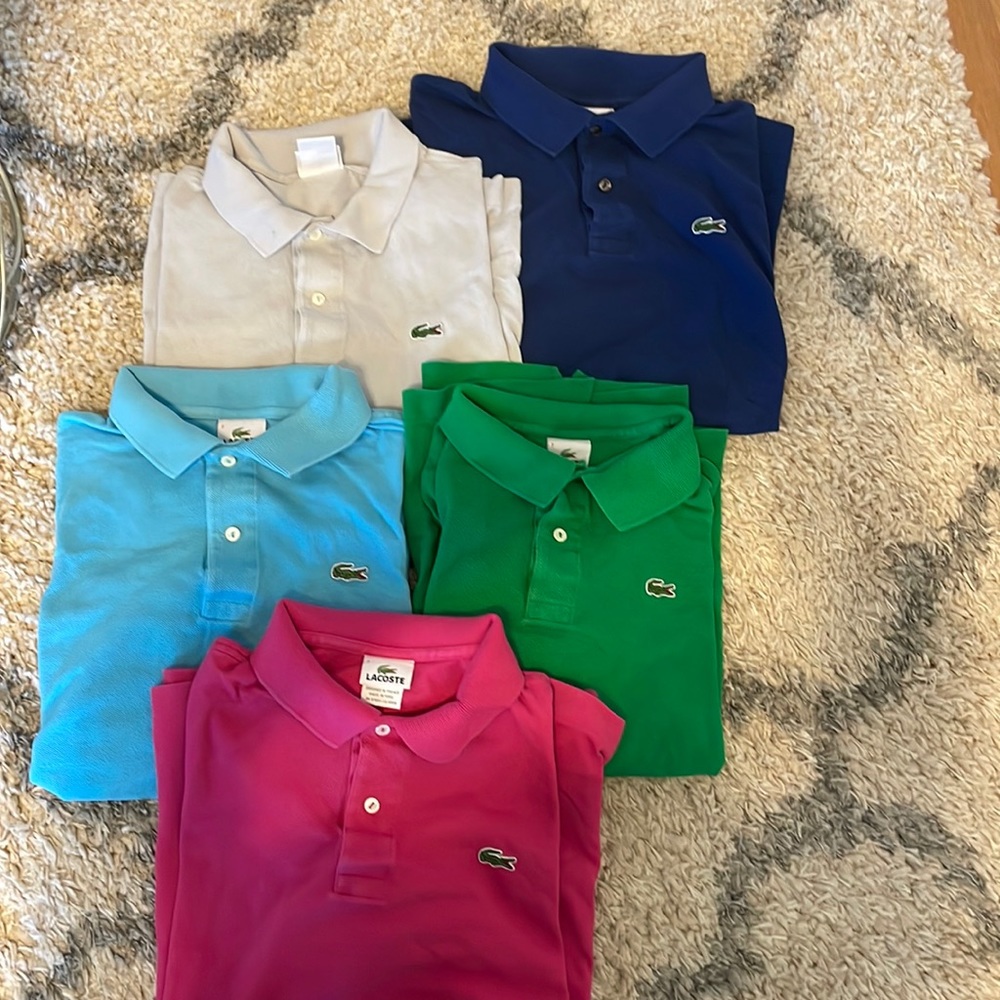 GREEN Lacoste pique polo